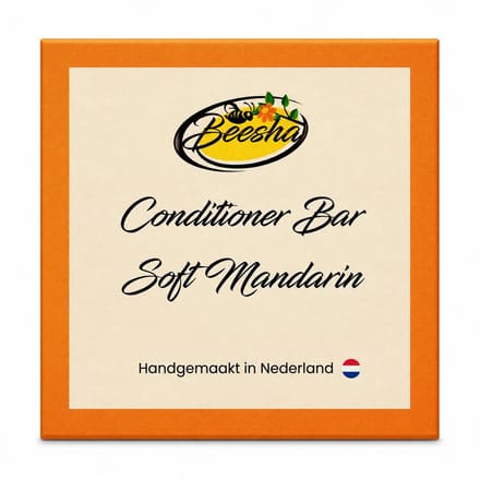 Beesha - Conditioner Bar Soft Mandarin - Vegan - Sulfaatvrij - Parabeenvrij - CG Proof