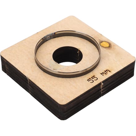 Lederen Snijmal 55mm Diameter Holle Ronde Vorm Legeringsstaal DIY Verwerking Ponsmal beige
