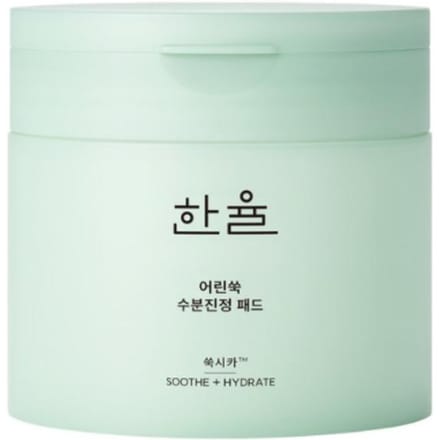 Hanyul Young Mugwort Moisture Soothing Pad 170ml (60 tampons) white