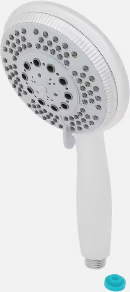 handdouche - douchekop - ø 10 cm - 5 Standen - Watervaluitloop - Waterstop - Chroom