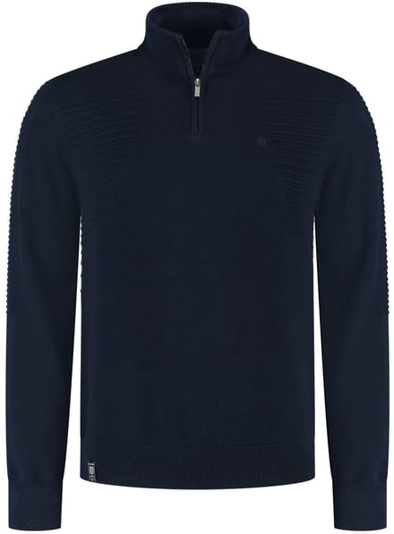 Fellows United Pullover half zip ribs at side Navy (52.1118 - 110)