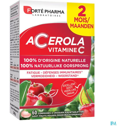 Energie Acerola 35% Gratis Kauwtabletten 60