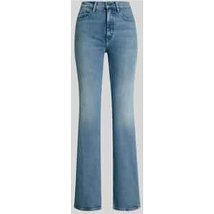 bootcut jeans van katoenmix