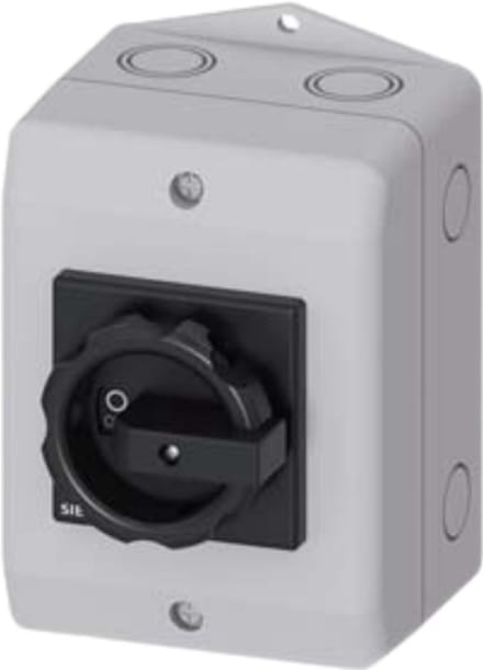 Lastscheidingsschakelaar Zwart 4-polig 16 mm² 32 A 690 V/AC Siemens 3LD22641TC51
