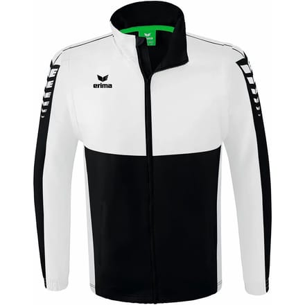 Erima Six Wings Jack Met Afneembare Mouwen Heren - Wit / Zwart | Maat: M