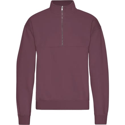 1/4 rits sweater Colorful Standard Organic Dusty Plum
