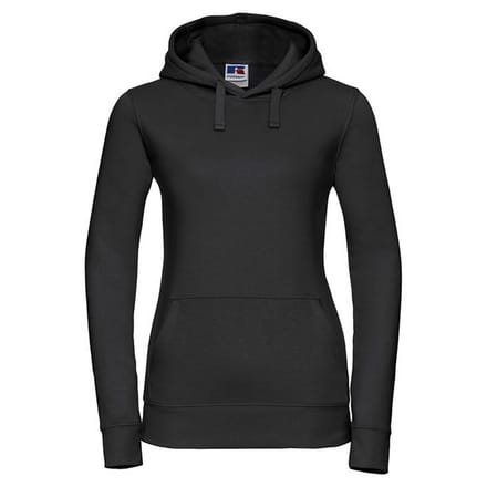 Russell Dames/Dames Authentic Hoodie (Zwart)
