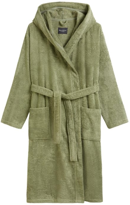 Marc O'Polo Timeless Men Badjas Mosgroen - L