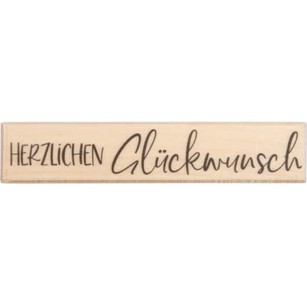 BUTTERER stempel "Herzlichen Glückwunsch"