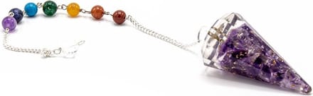 Orgonite Power Chakra Pendulum - Amethist