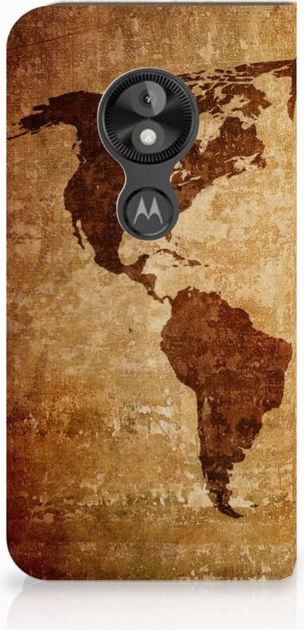 Motorola Moto E5 Play Book Cover Wereldkaart