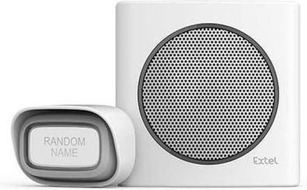 Extel diBi Flash white draadloze deurbel