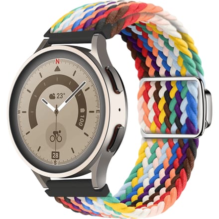 Kalebol Universeel Nylon Watch Bandje Regenboog