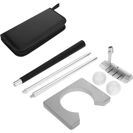 Indoor Golf Putting Cup Oefen Training Clubs Putter Kit Set met Ballen & Tas black
