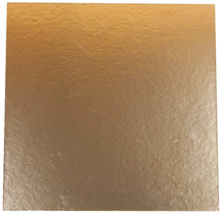 Taartkarton Vierkant Goud/Zwart 20x20cm 5st.