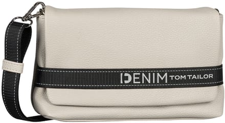 TOM TAILOR schoudertas Marlow Flap Bag No Zip Light Grey Lichtgrijs