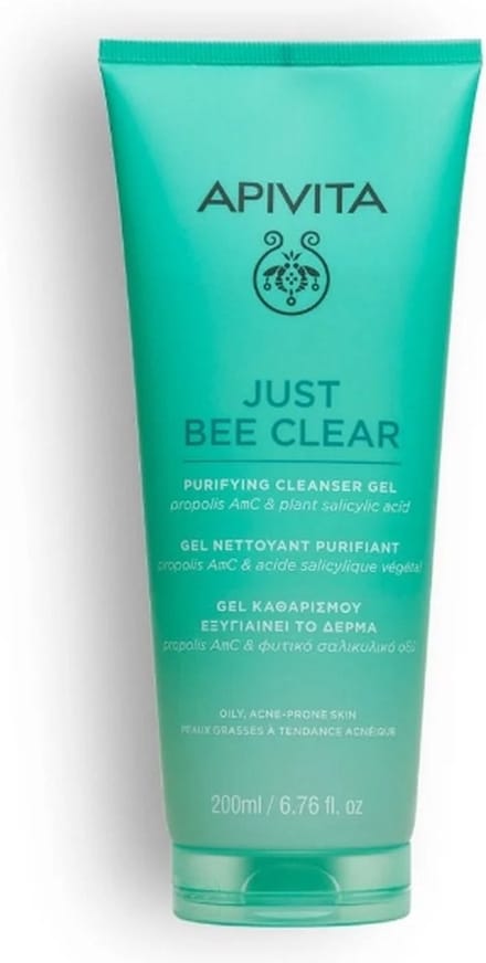 Apivita Face Care Just Bee Clear Purifying Cleanser Gel 200ml