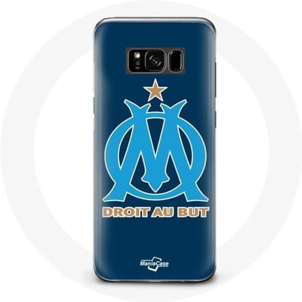 Coque pour Samsung Galaxy S8 plus Olympique de marseille OM logo bleu