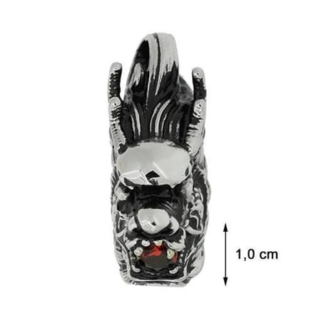 Blinx Jewels Stalen Hanger Drakenhoofd