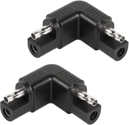 Dailygoods - 90 Graden SAE Hoek Adapter Mannelijk, Set van 2