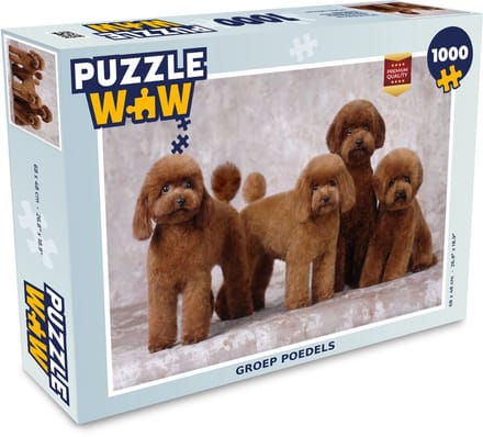 Puzzel Groep poedels - Legpuzzel - Puzzel 1000 stukjes volwassenen