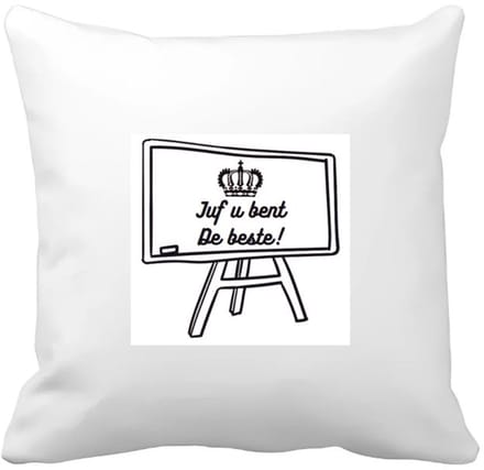 Akyol - juf u bent de beste Kussen hoes - Juf - juf - leraar - 40 bij 40 cm