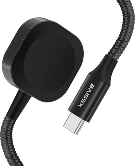 Oplader geschikt voor Apple Watch - Magnetische Oplaadkabel - USB-C - Zwart
