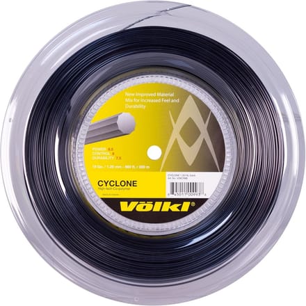 Tennis Snaar 19/1.10mm 200m Spoel - Zwart