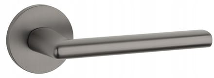 Kalmia Slanke Deurkruk - Rond Schild - Titanium