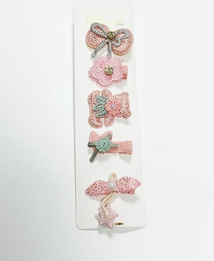 DW4Trading Baby en Kinder Haarspeldjes - Haarclipjes - Haar Accessoires - Set van 5 Stuks Type 7