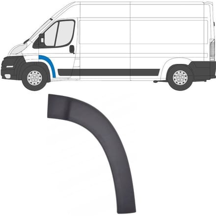 Voordeur sierlijst voor Citroen Jumper 2006-2018 / Links