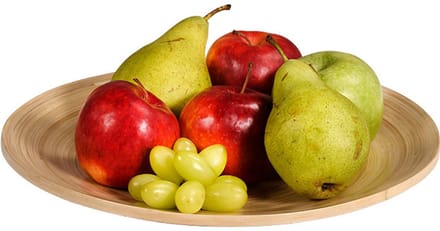 Kesper Fruitschaal - bamboe - D32 x H4,5 cm - serveerschaal - rond - hout