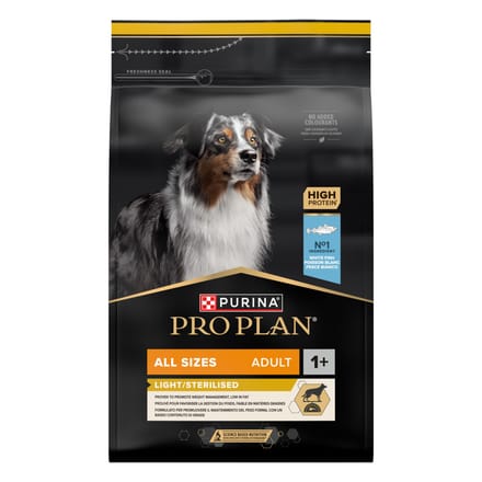 Pro Plan Alle Sizes Adult Light Sterilised Vis - 3 kg