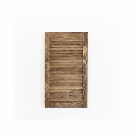 Louvre houten luik 70x40 cm (kleur: ebben)