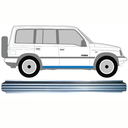 Reparatie dorpel voor Suzuki Vitara 1996-2003 / Links = Rechts (symmetrisch)