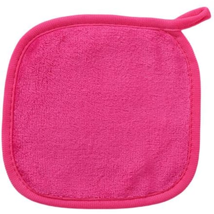 1 stuks Make-upverwijderingspads Handdoek, Randontwerp, Herbruikbaar, Zachte & Hydraterende Reinigingsdoekjes rozerode kleur