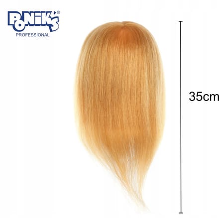 Poniks Kappers Opleidingshoofd - Natuurlijk Haar - 35cm BLOND