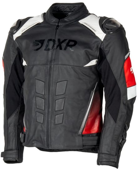 MOTOBLOUZ Motorjas RANDY Mannen| Middenseizoen|Zwart/Wit/Rood XL CE-gekeurd