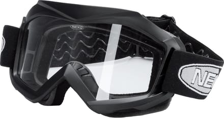 Veiligheidsbril voor motorhelm - Enduro bril 1.0, unisex, polycarbonaat matzwart