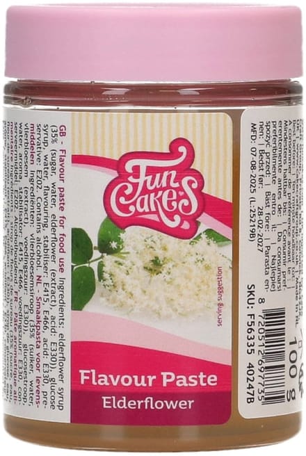 FunCakes Smaakpasta - Aroma - Vlierbloesem - 100g