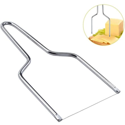 Kaassnijder RVS Kaassnijder met Draad Handheld Boter Snijgereedschap gray