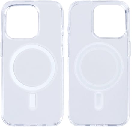 Rixus Magnetic Clear Case For Apple iPhone 15 Pro