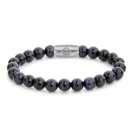 Rebel&Rose armband - Tiger Blues - 8mm