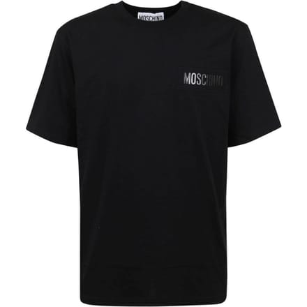Moschino Logo Patch Zwart T-shirt