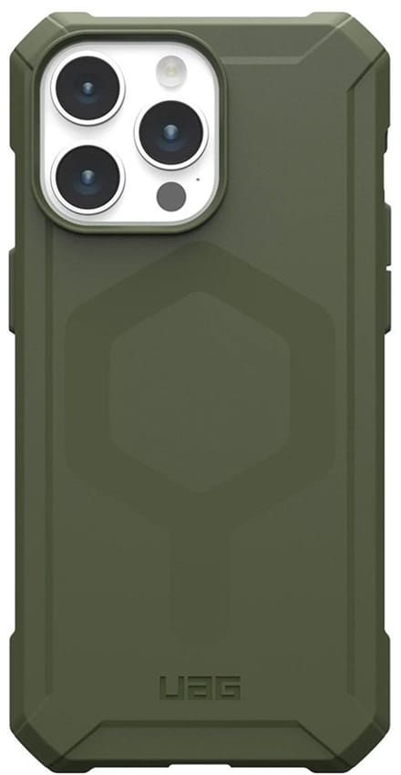 UAG - Essential Armor Mag iPhone 15 Pro Hoesje | olijfgroen