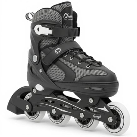 Kinder Skeelers 29-32 EU Verstelbaar – Gevorderden – Inline Skates Zwart ABEC7 – Champz