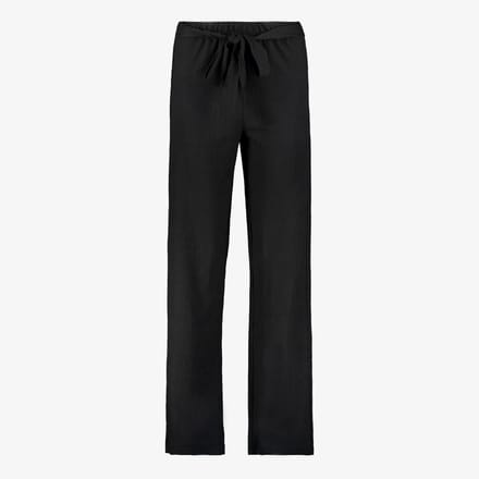 Twoday wijde broek dames zwart - Maat S