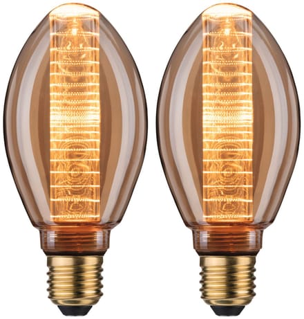 Inner Glow Edition Set LED-kolf E27 230V 2x230lm 2x4W 1800K Goud ringpatroon