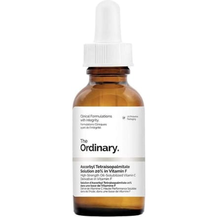 The ordinary. Ascorbyl Tetraisopalmitate Solution 20% in Vitamin F 30ml (3 Options) 1PCS white