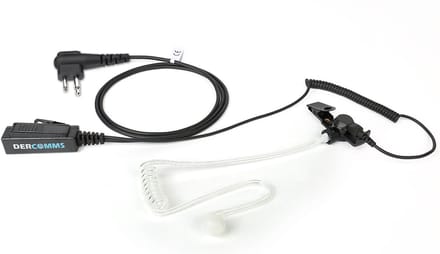 DerComms® Security surveillance headset voor Motorola CLR446, XT420, XT460, XT660D portofoons